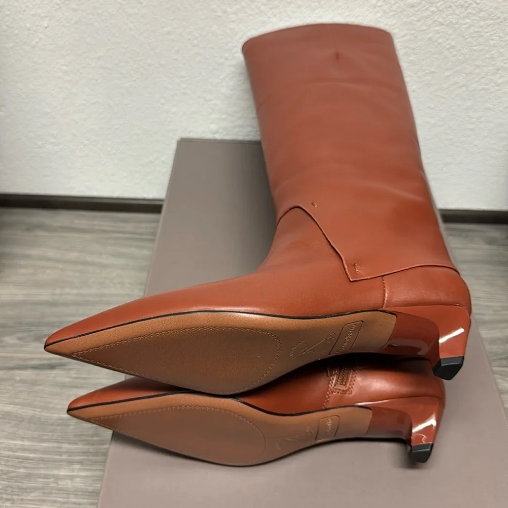 Franco Sarto Martin Knee High Boot In Acorn Brown Leather_3